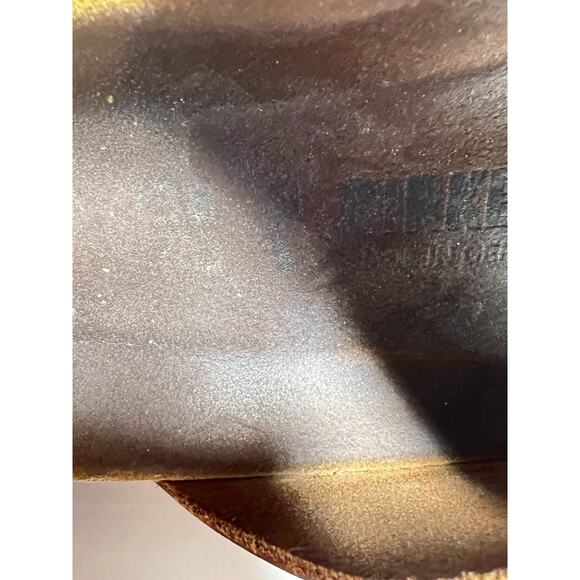 Birkenstock Metallic Copper Leather Arizona Adjust Sandal 38 Reg-Nar 7-7.5 - Picture 9 of 11